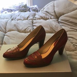 Cole Haan, Nike air red and tan heels